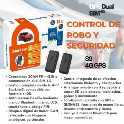 ALARMA PARA VEHÍCULOS STARLINE S9