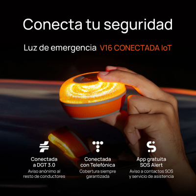 LUZ EMERGENCIA - BALIZA V16 HOMOLOGADA DGT